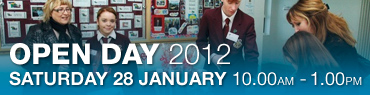 Open Day 2012, Sat 28 January, 10.00am-1.00pm