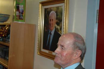 Mr Warde AY Mr Michael Warde unveils his protrait