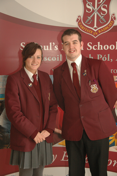 headboy&girl Pictured above are Monica Mallon, Head Girl, and Niall Rice, Head Boy for the year 2009