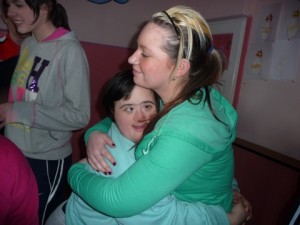 Janine Fearon with teenage girl at Down's Syndrome Day Centre 2