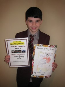 Thomas Lindsay, Year 9 was given a Highly Commended award for his book cover.